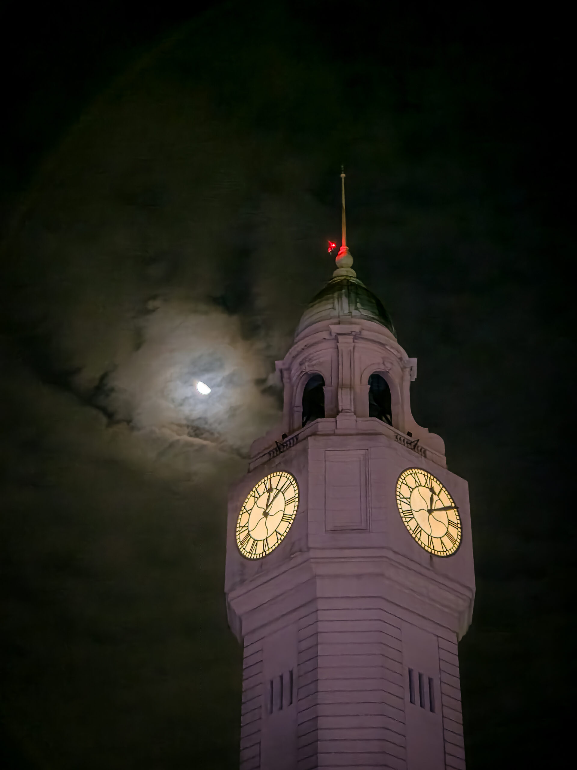 Dome and moon